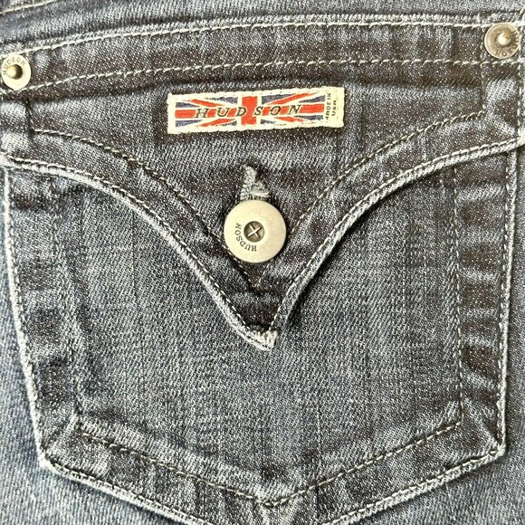 Hudson Womens Jeans Bootcut Low Rise Flap Pocket W170DHA Size 27 30x28 - Picture 10 of 16